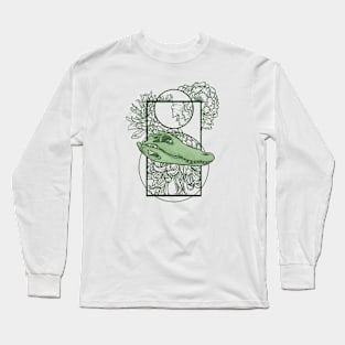 Alligator Skull Long Sleeve T-Shirt